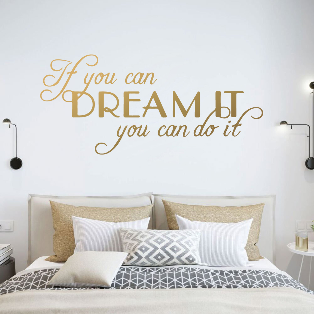Home Improvement Quotes - Large Quotes Motivating Dream Phrases Wall