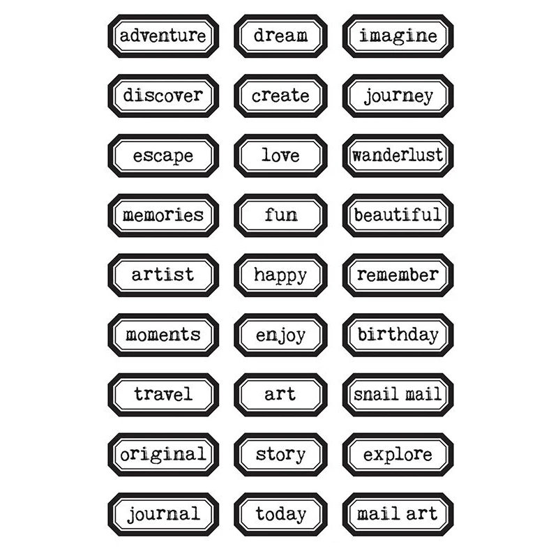 Home Improvement Quotes - 2023 March New Retro Word Labels