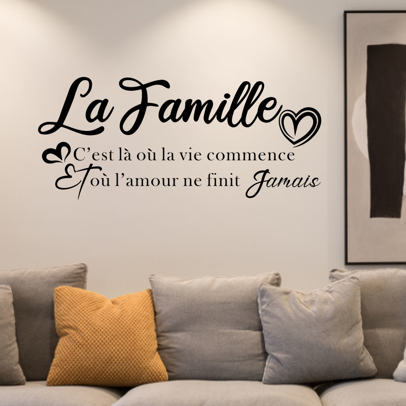 Home Improvement Quotes - Fashion French Text phrase Vinyl Wall