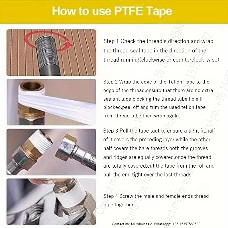 Red Shell Raw Material Tape PT - Plumbing Tape Ptfe avaliação e preço