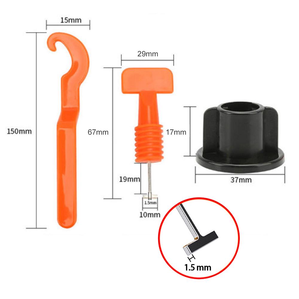 51Pcs Floor Tile Leveling Syst - Tile Leveling Clip avaliação e preço