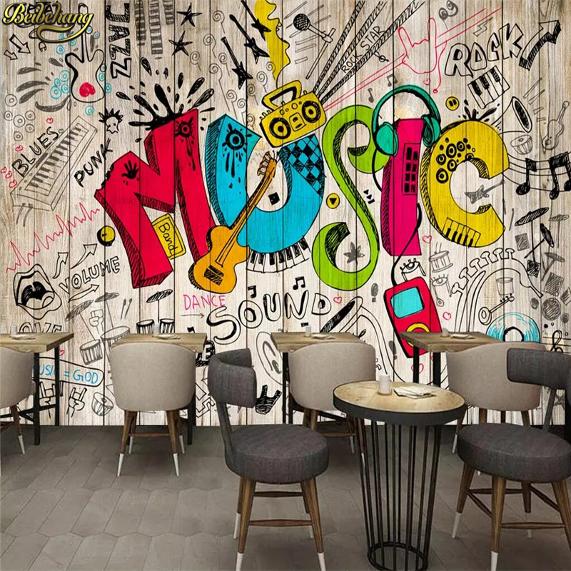 Custom Mural Wallpaper 3D Graf - Home Improvement Music avaliação e preço