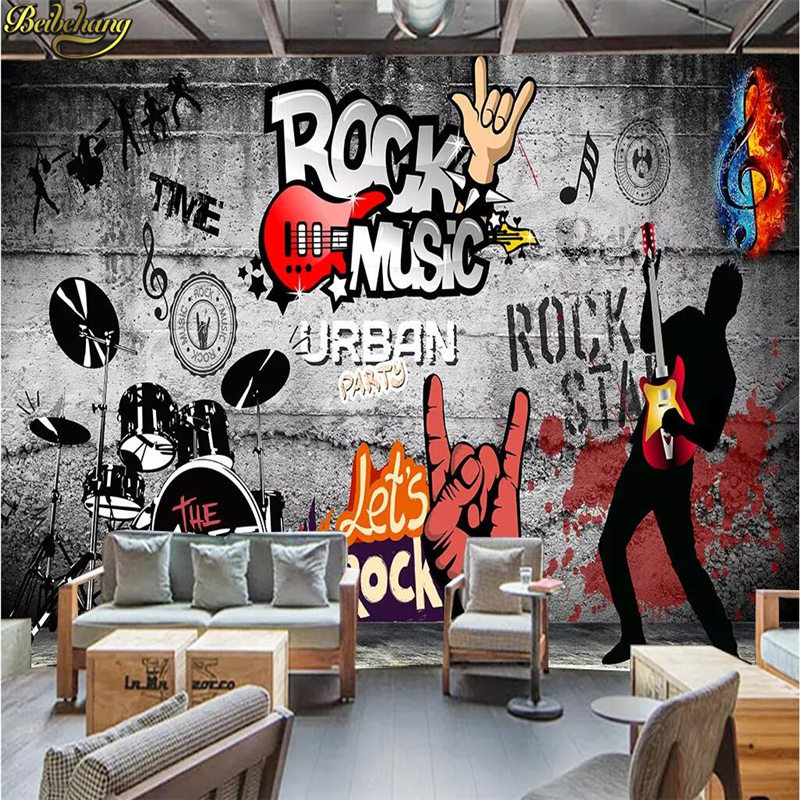 Custom Mural Wallpaper 3D Graf - Home Improvement Music avaliação e preço