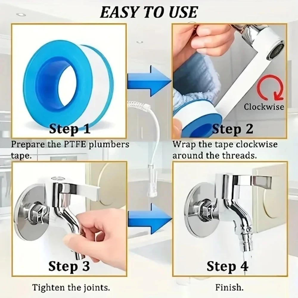 10 Rolls PTFE Thread Seal Tape - Plumbing Tape Ptfe avaliação e preço