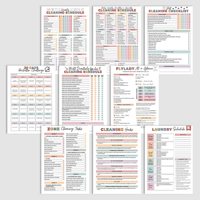 Household Cleaning Schedule Cl - Home Improvement Books avaliação e preço