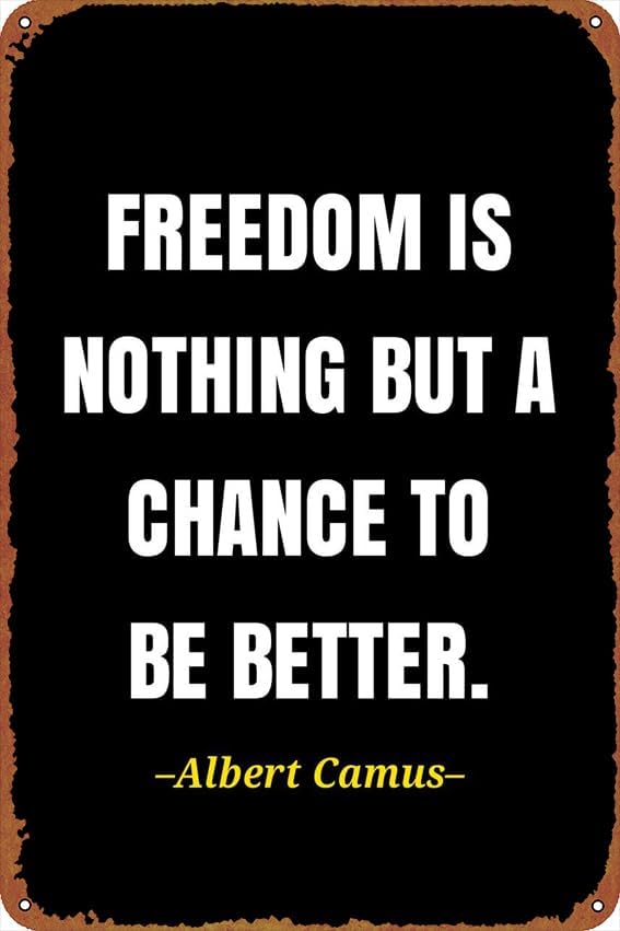 （2D Tin painting）Albert camus  - Home Improvement Quotes avaliação e preço