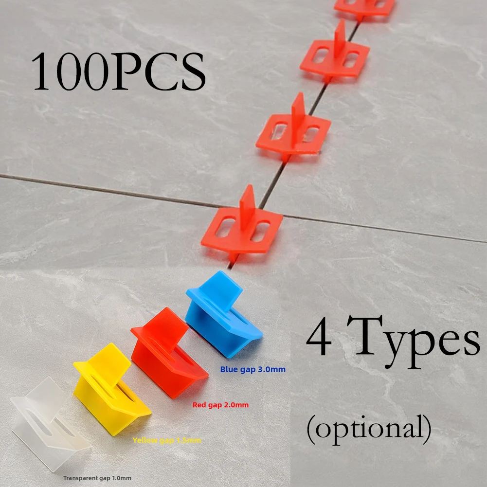 100pcs T-Shape Tile Spacers Cl - Tile Leveling Clip avaliação e preço