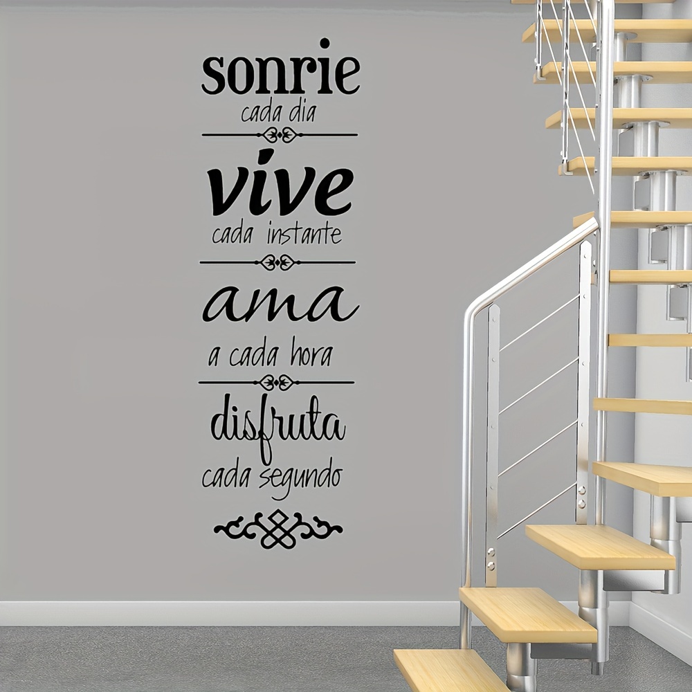 1pc Spanish Quotes Phrase Wall - Home Improvement Quotes avaliação e preço