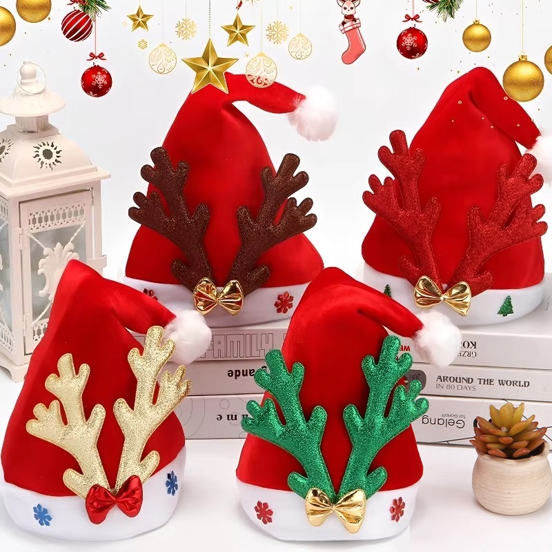 Deer Antler Hat Snowflake Chri - Home Improvement Shop avaliação e preço
