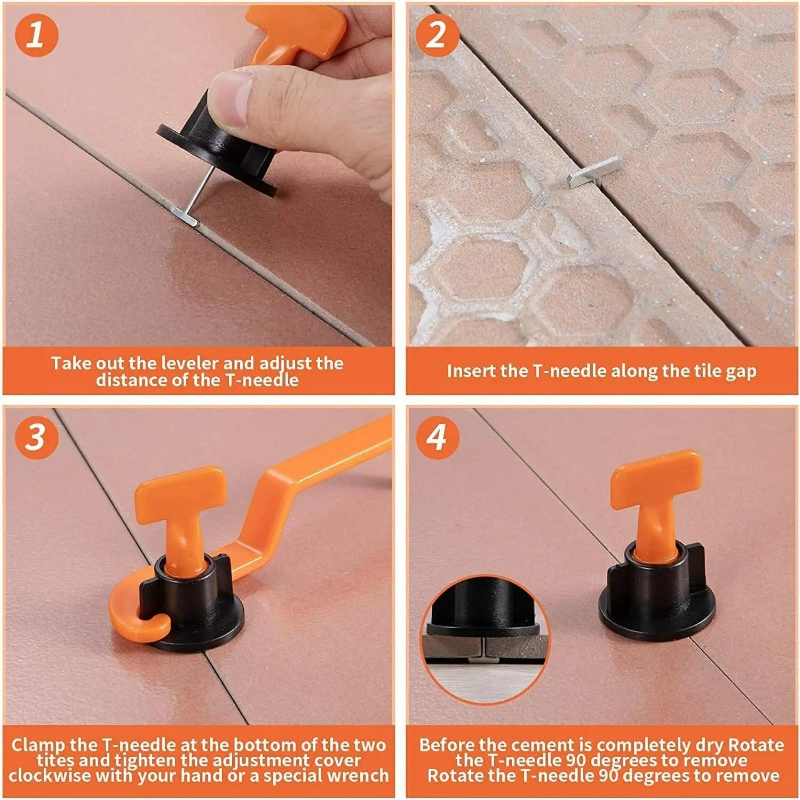 51Pcs Floor Tile Leveling Syst - Tile Leveling Clip avaliação e preço