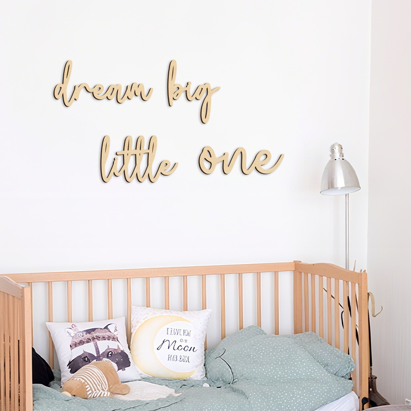 Dream Big Little One Sign Wood - Home Improvement Quotes avaliação e preço