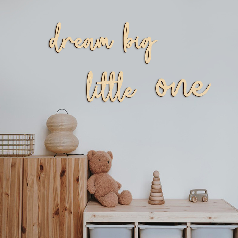 Dream Big Little One Sign Wood - Home Improvement Quotes avaliação e preço