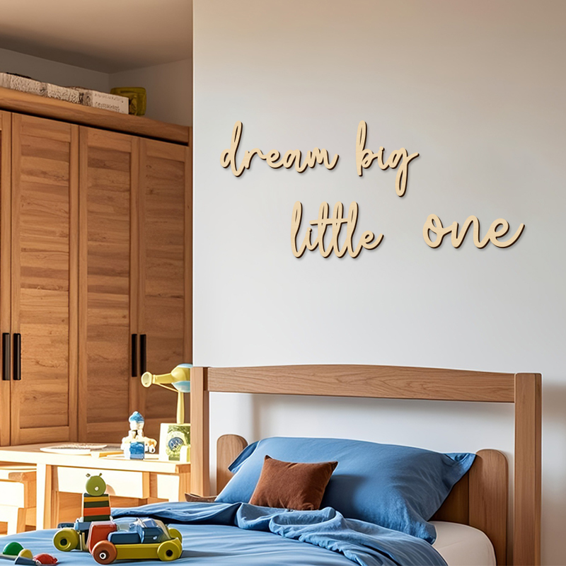 Dream Big Little One Sign Wood - Home Improvement Quotes avaliação e preço