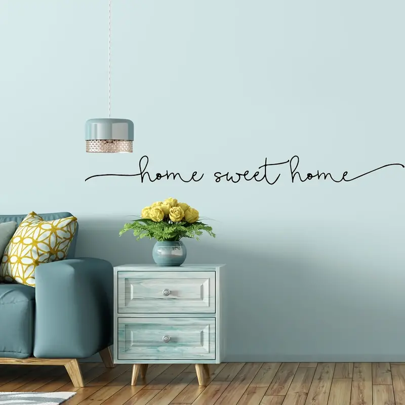 1pc Vinyl Sticker Home Sweet H - Home Improvement Quotes avaliação e preço